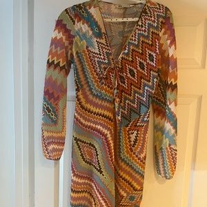 Zara Chevron print maxi dress or coverup. Great for vacay or resortwear.